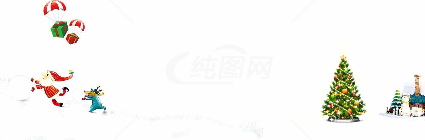 圣诞节主题插画设计：欢乐冬季场景素材