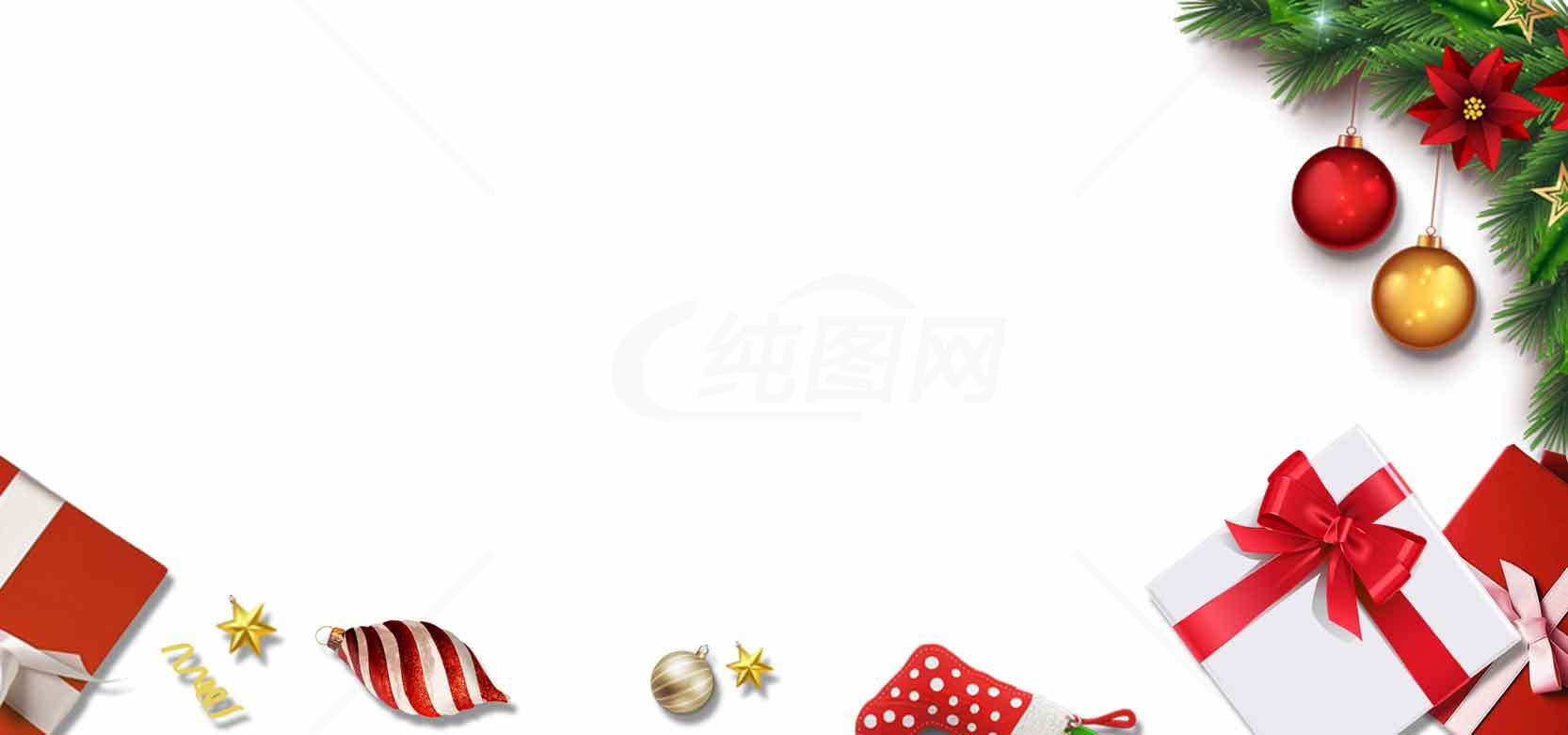 圣诞礼物与装饰高清背景图片合集素材