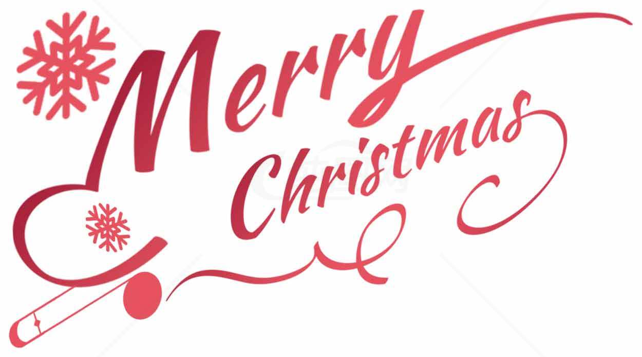 Merry Christmas红色节日设计图片素材