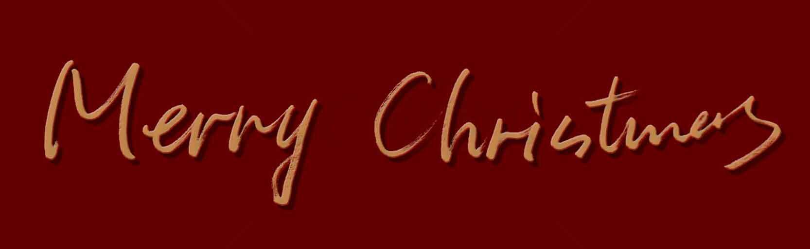 Merry Christmas红色节日祝福图片素材