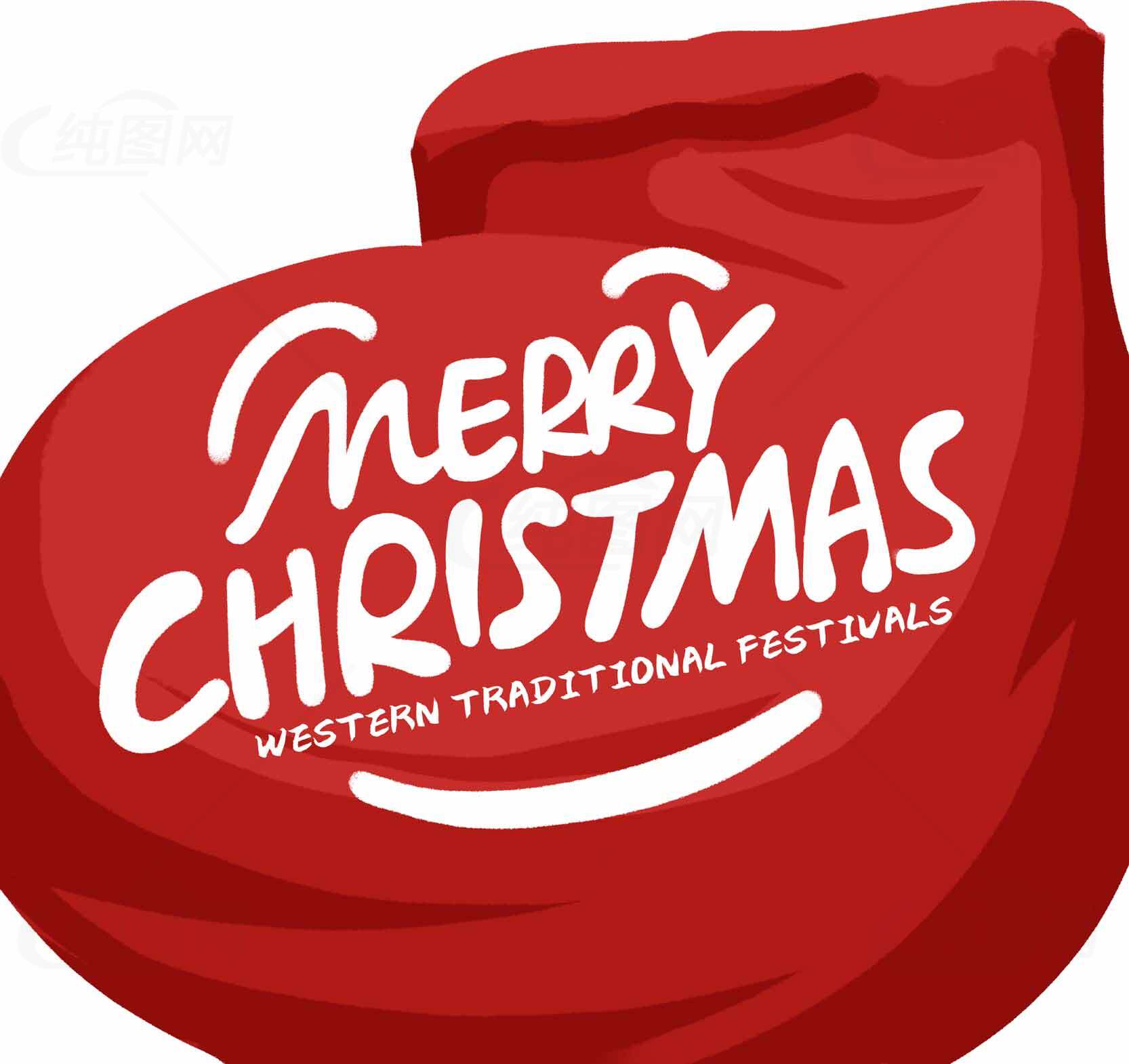 圣诞节红色主题设计图片素材