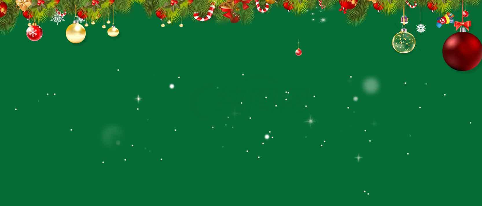 圣诞节绿色背景图片装饰设计素材