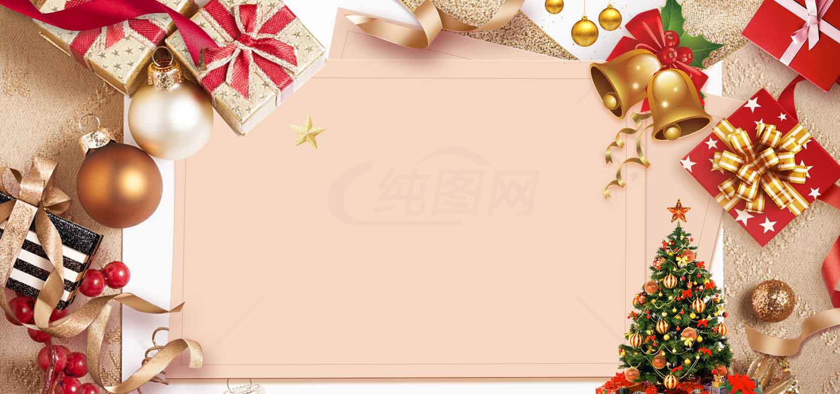 圣诞节礼物装饰背景图片素材