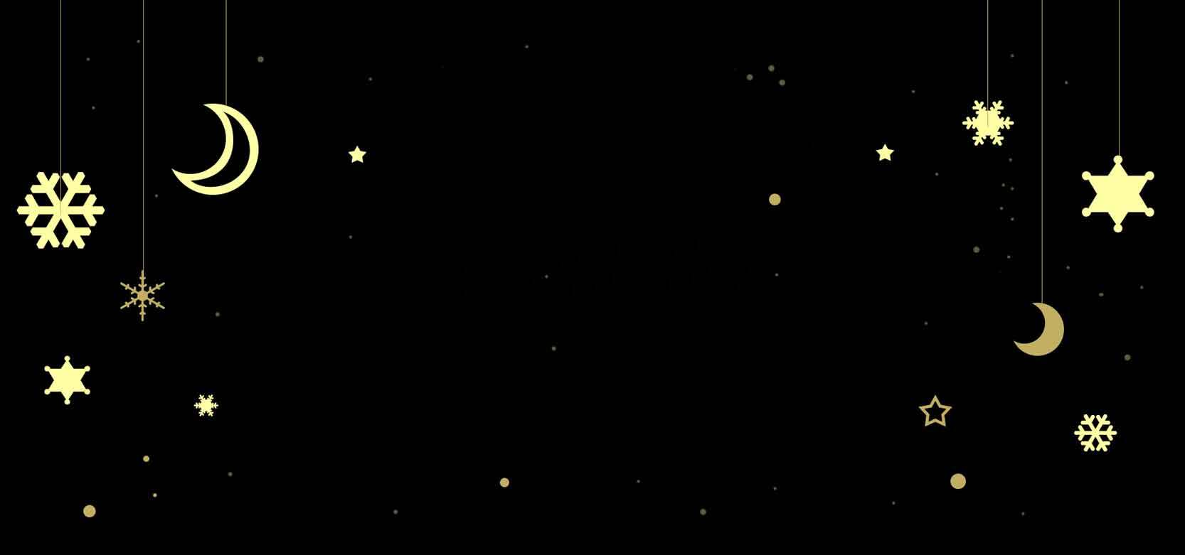 夜空中的星月装饰背景图片素材