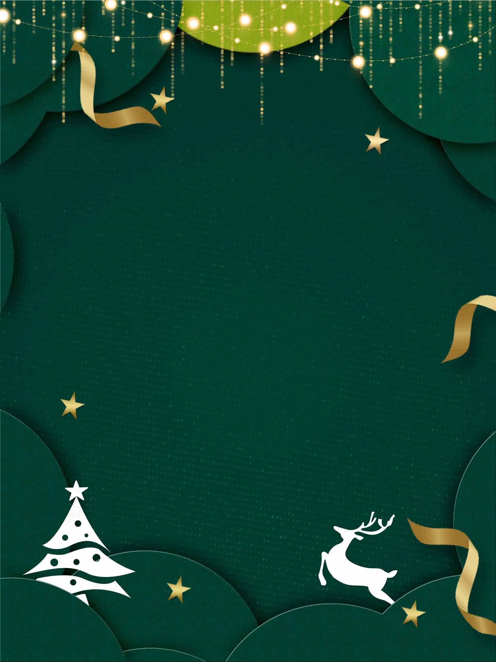 圣诞节绿色背景图片素材
