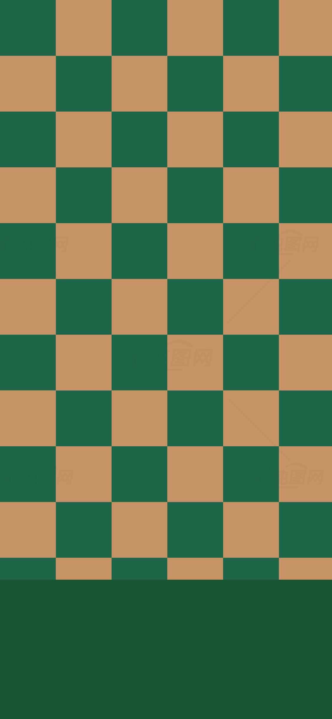绿色与棕色棋盘格背景图片素材