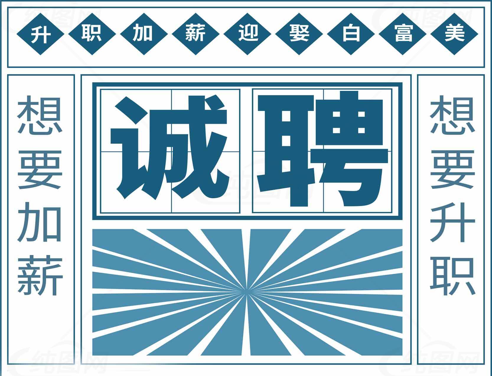 诚聘英才招聘广告设计图片素材