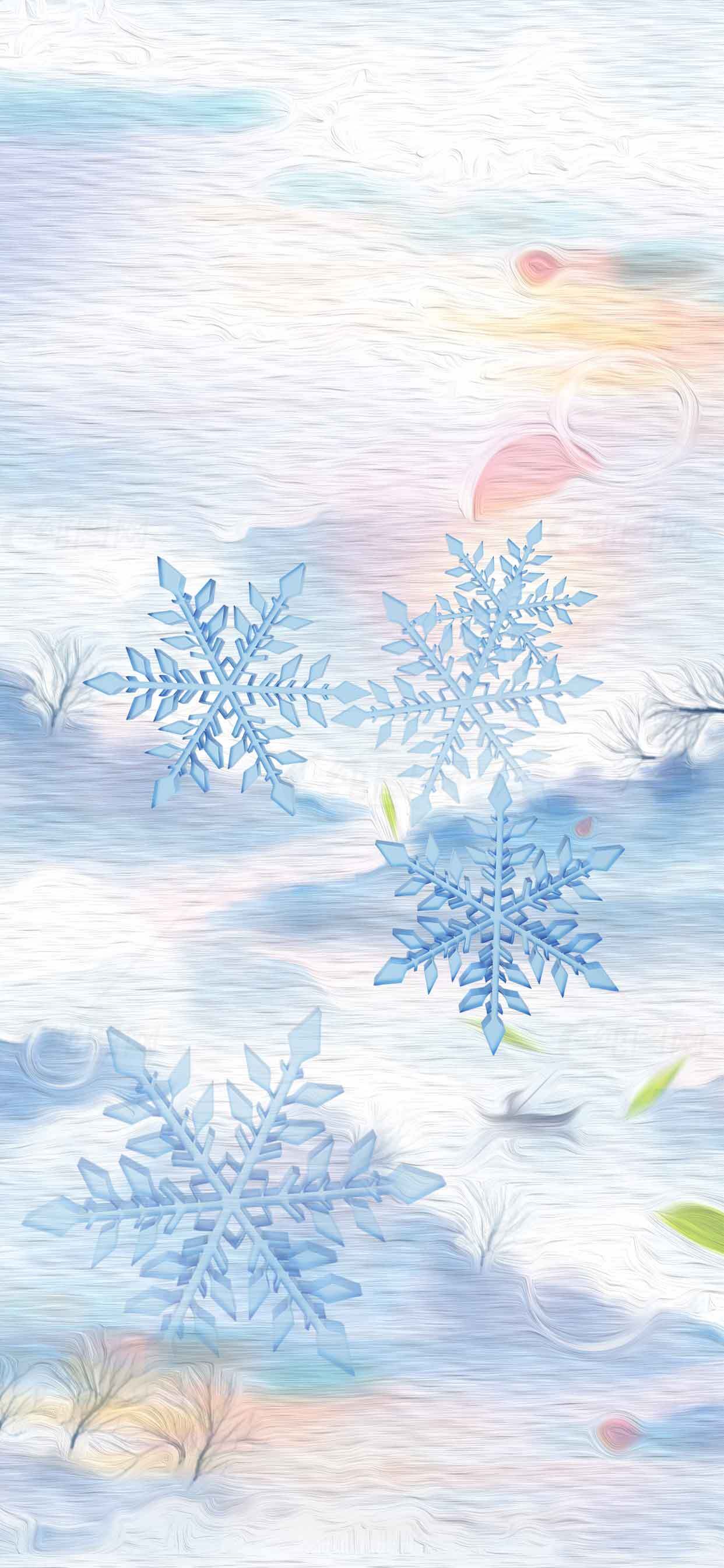 唯美冬季雪花背景图片素材