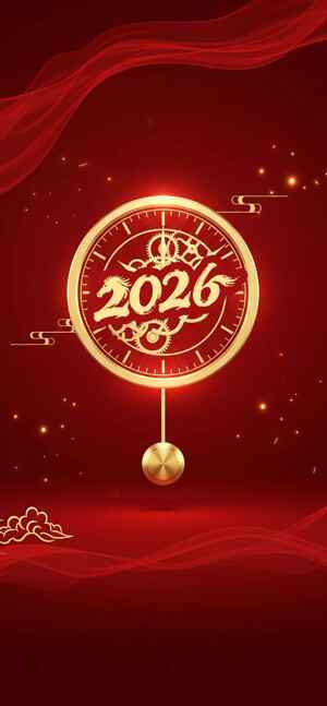 2026年新年红色喜庆背景图片