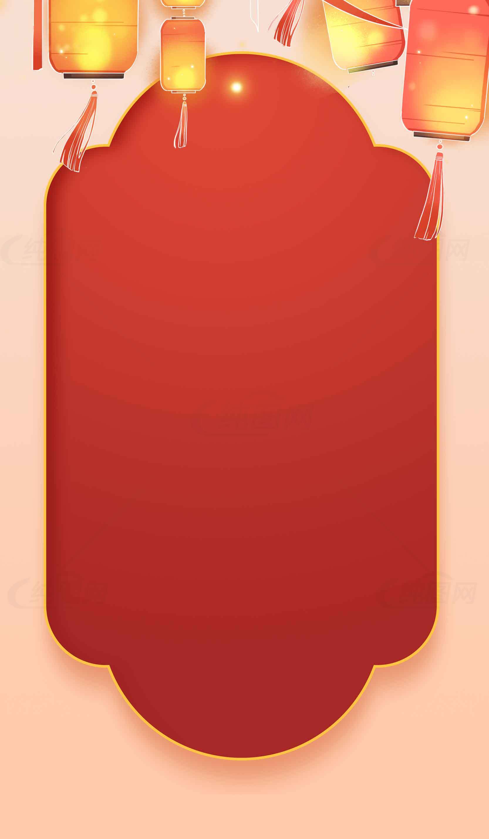 红色灯笼背景模板设计素材