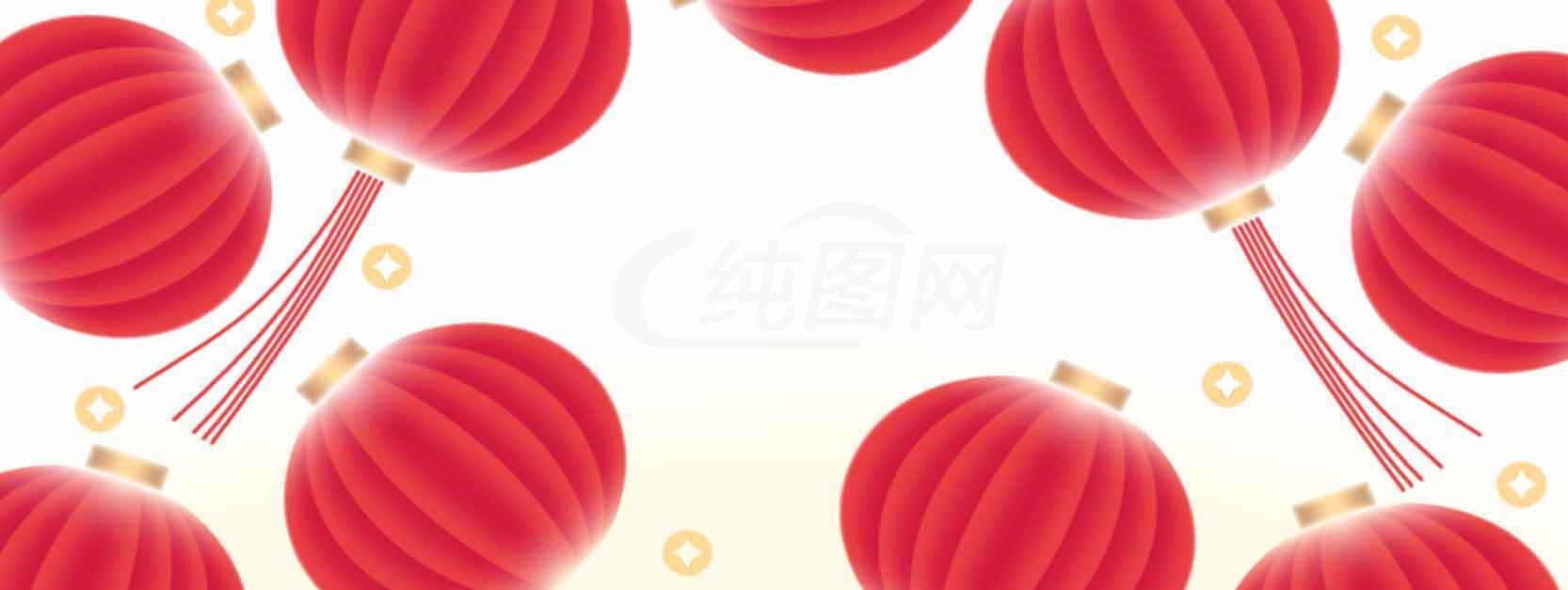 喜庆红灯笼背景图片素材