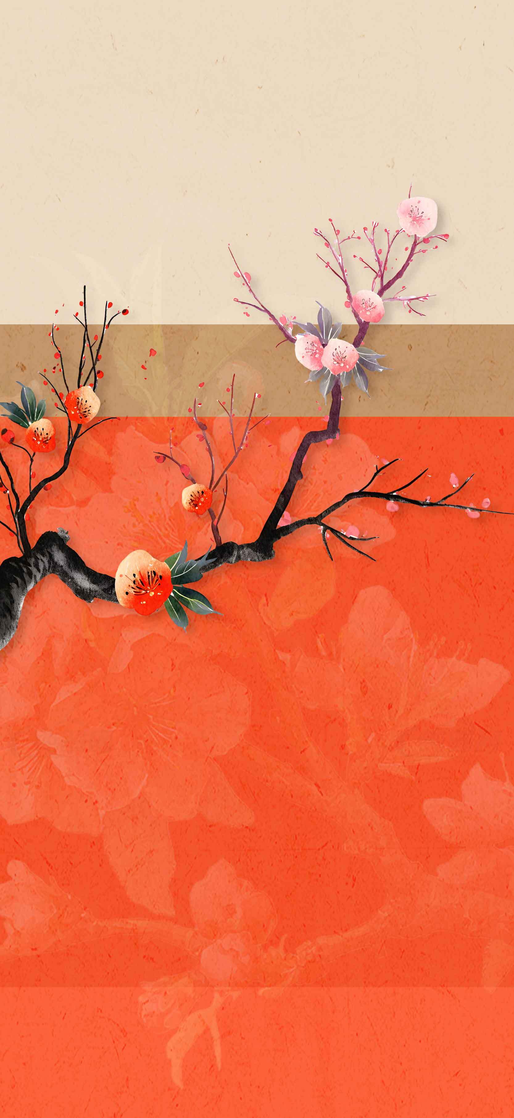 中国风梅花背景图片素材