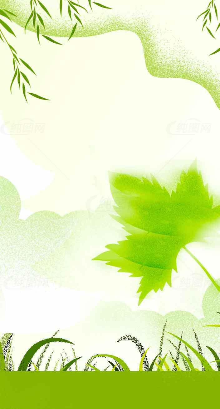 自然清新绿色背景高清图片素材