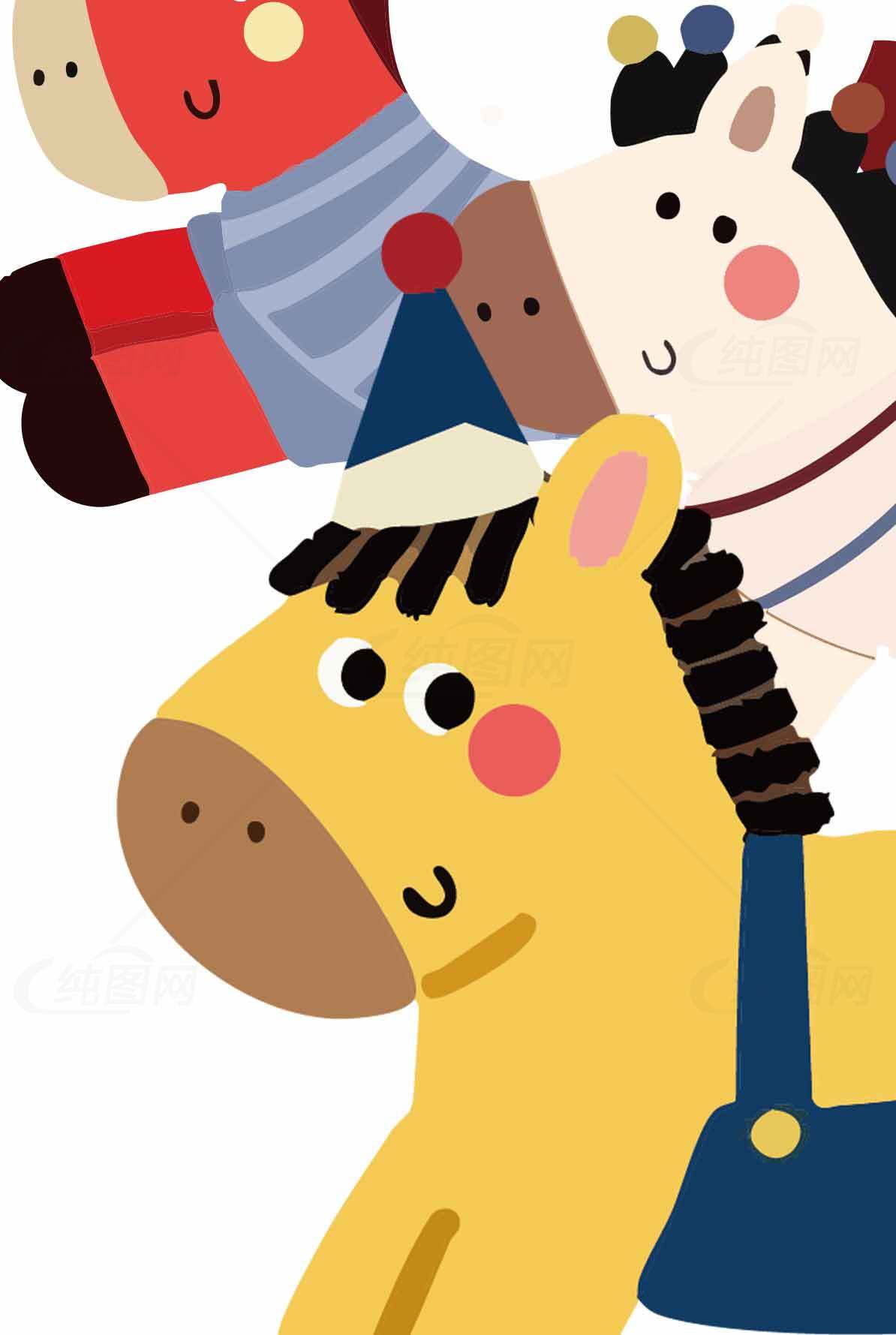 可爱卡通动物插画设计图片素材