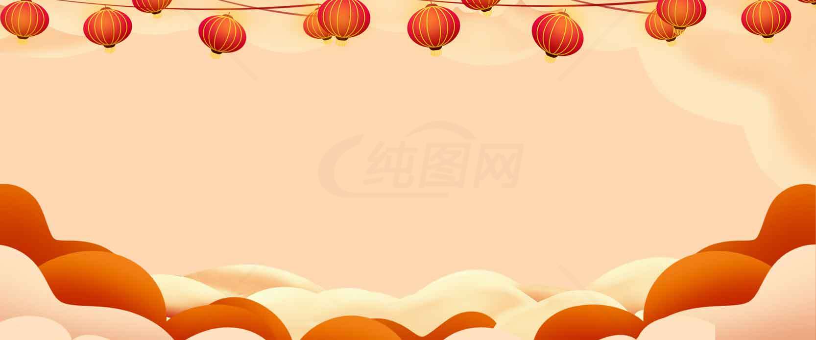 中式灯笼背景图片 | 节日庆典设计素材