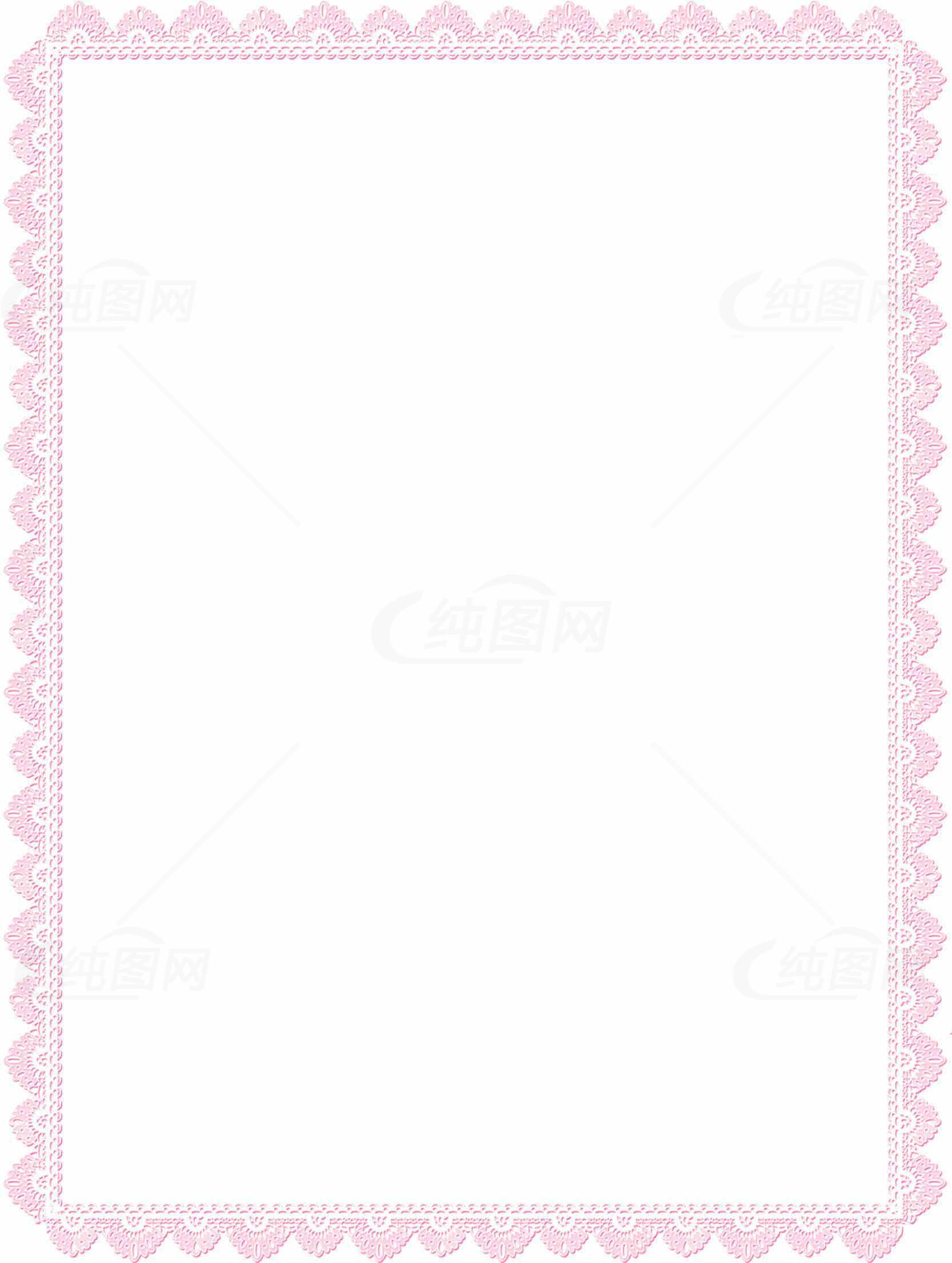 粉色蕾丝边框背景图片素材