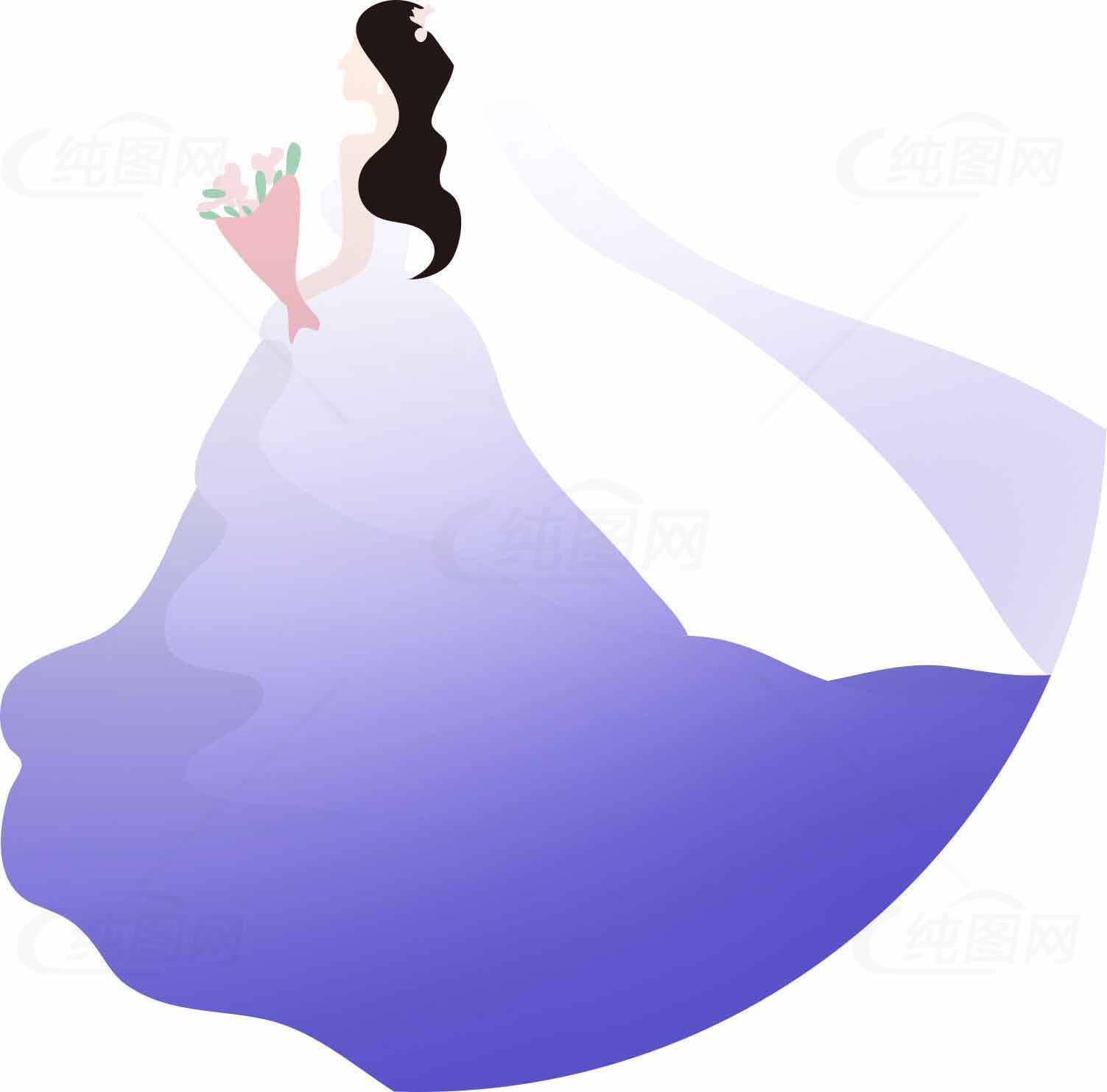 紫色渐变风格背景图设计素材