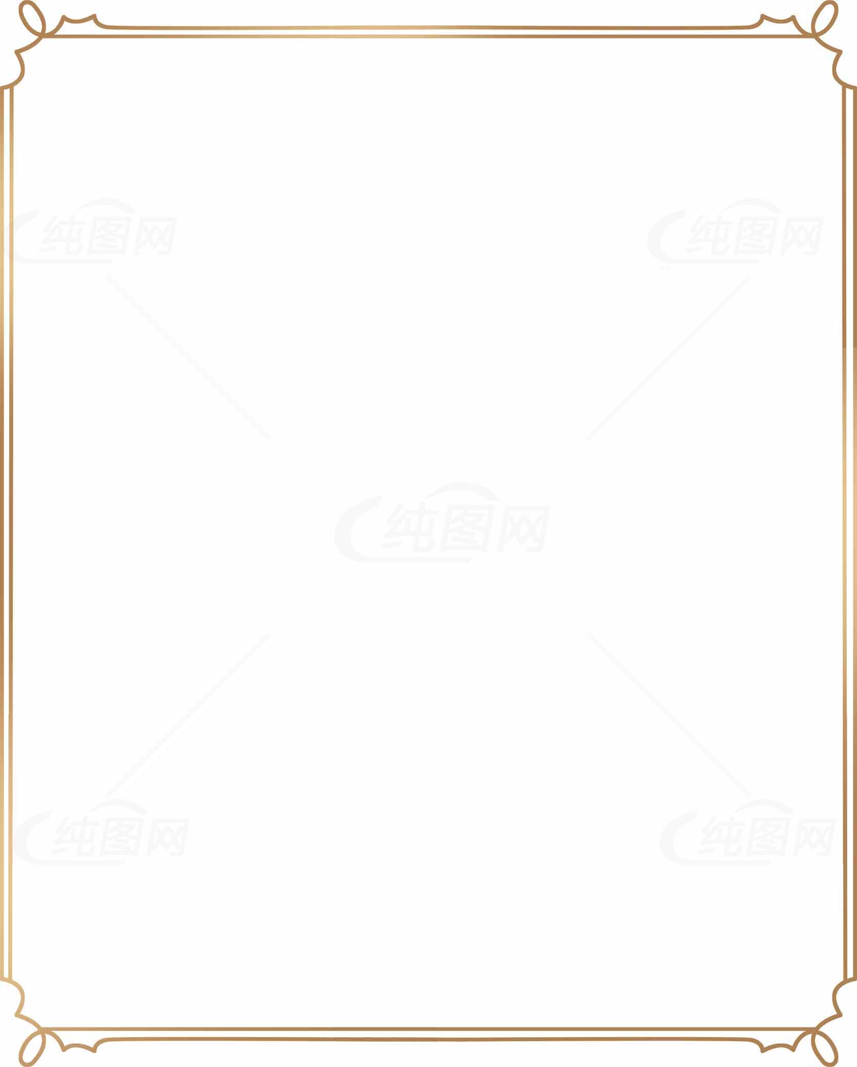 优雅金色边框背景图片素材