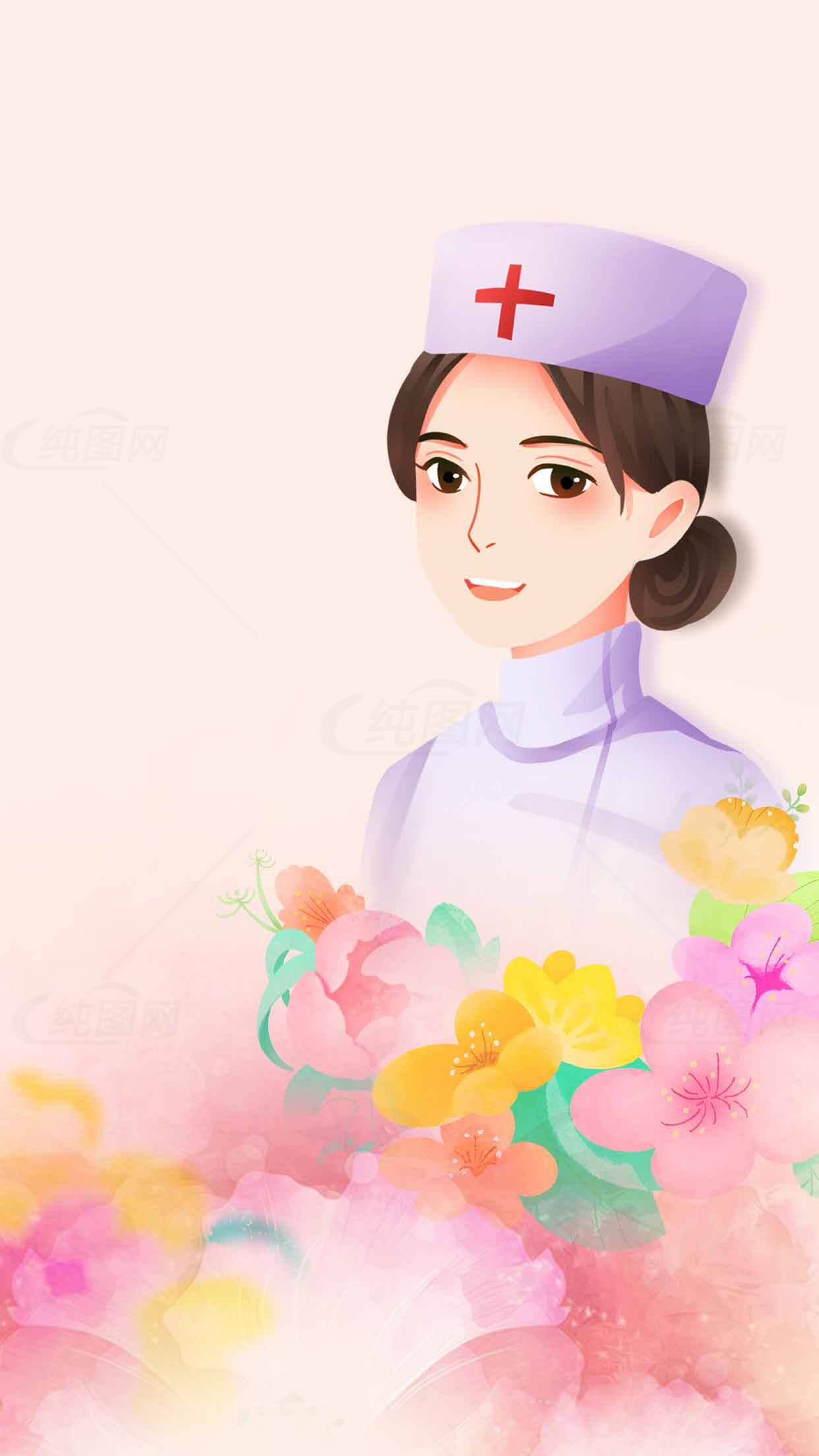 护士节插画背景图片素材