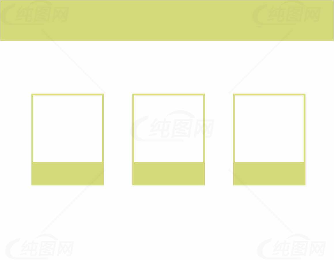 简约设计风格的浅绿色网页布局素材