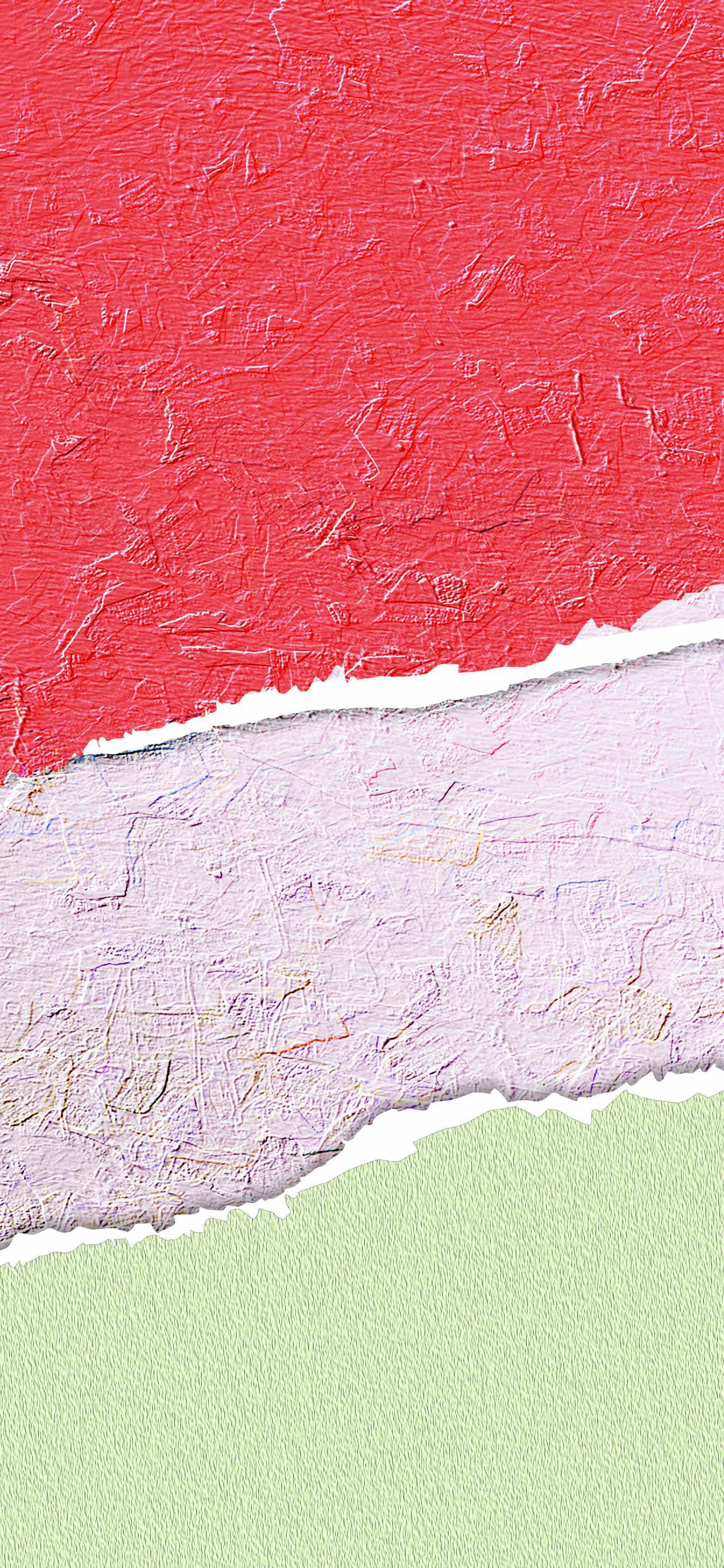 抽象艺术拼接风格图片：红色、紫色与绿色的色彩碰撞素材