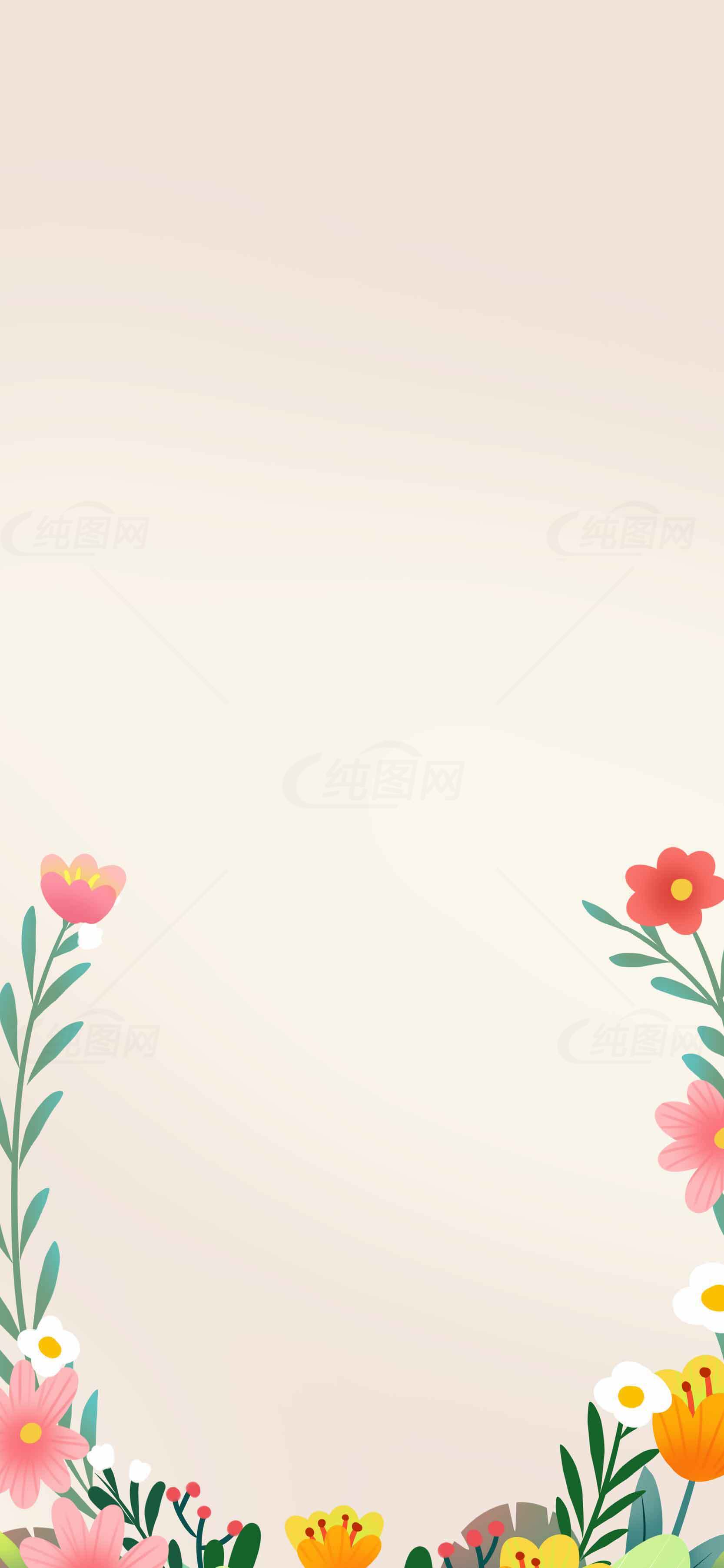 清新花卉背景图片素材