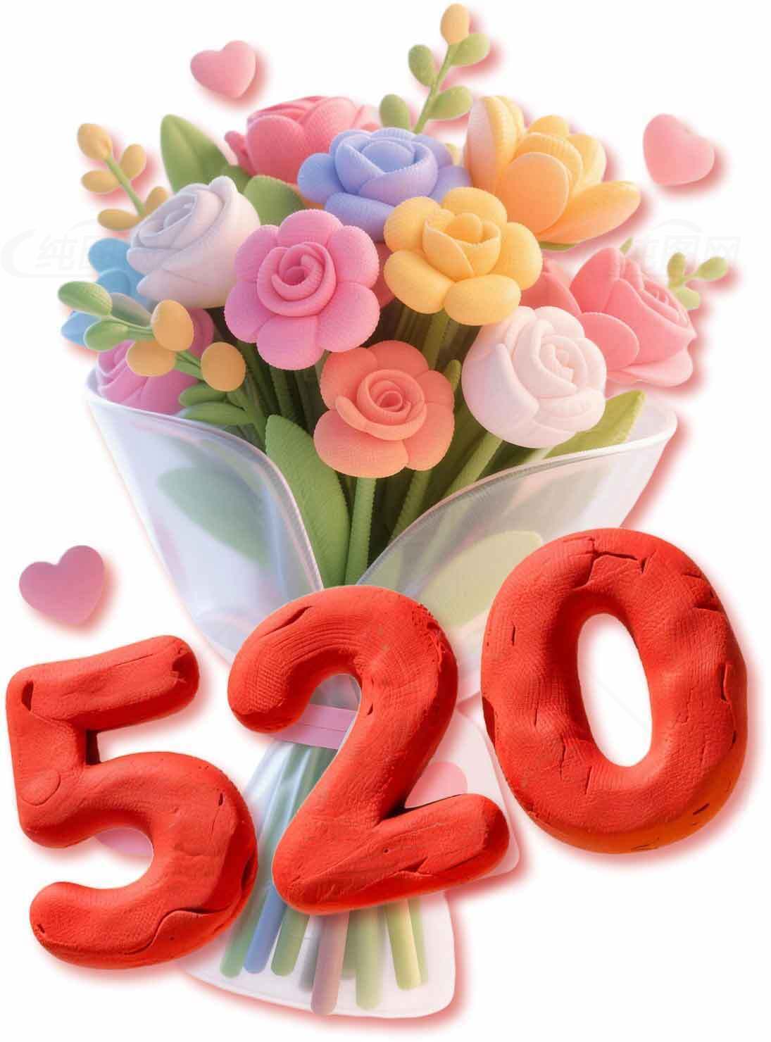520表白玫瑰花束图片素材